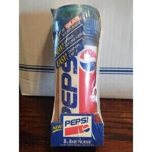 1994 Pepsi Baby Nurser Bottle Silicone Nipple & 10 Glad Bags Rare!